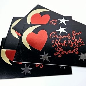 Lot of 12 Hallmark Coupons for Red Hot Lovers Gift Books *12 Coupon Books Each